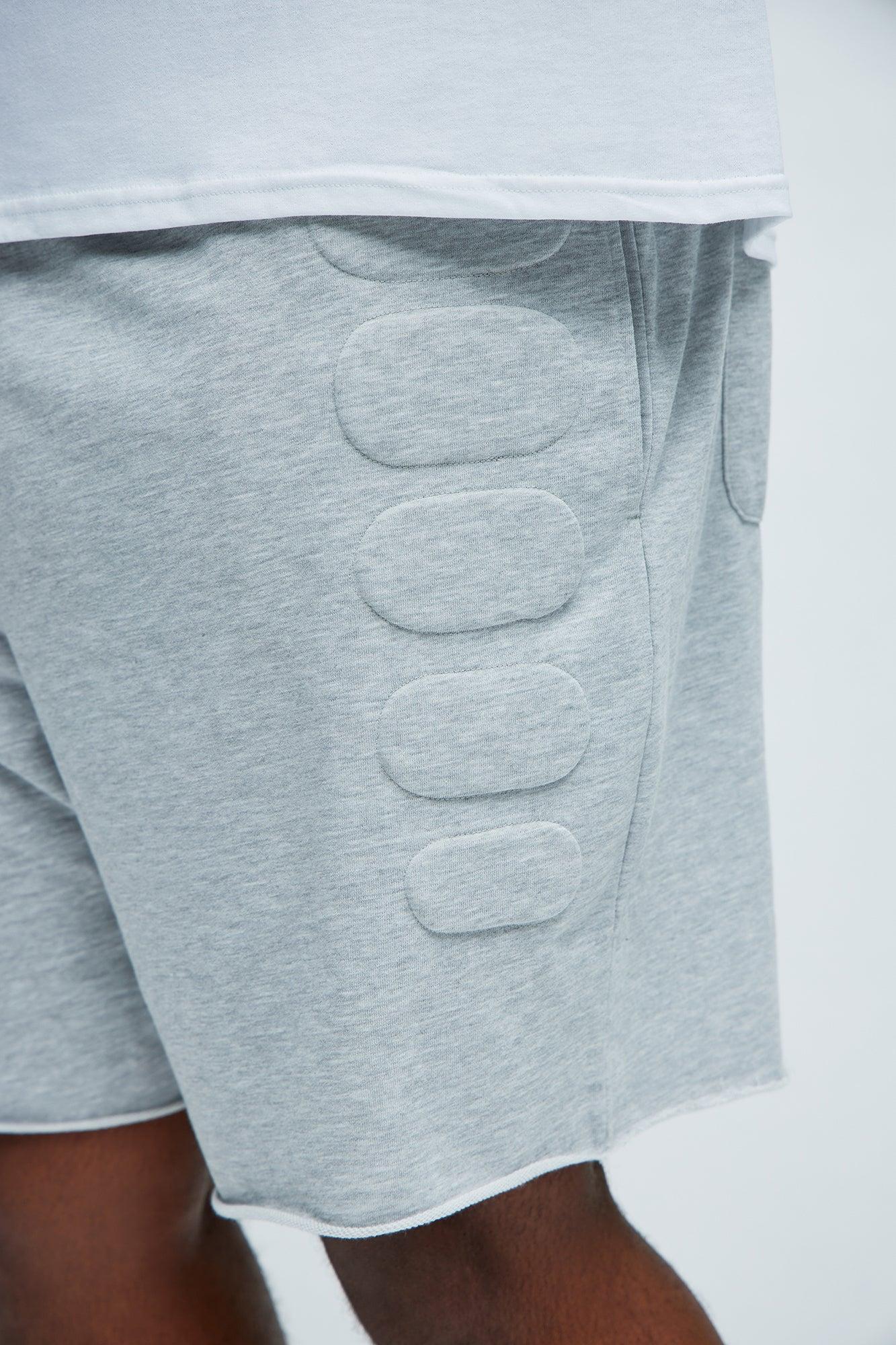 Mayzen Relaxed Shorts - Heather Grey Product Image