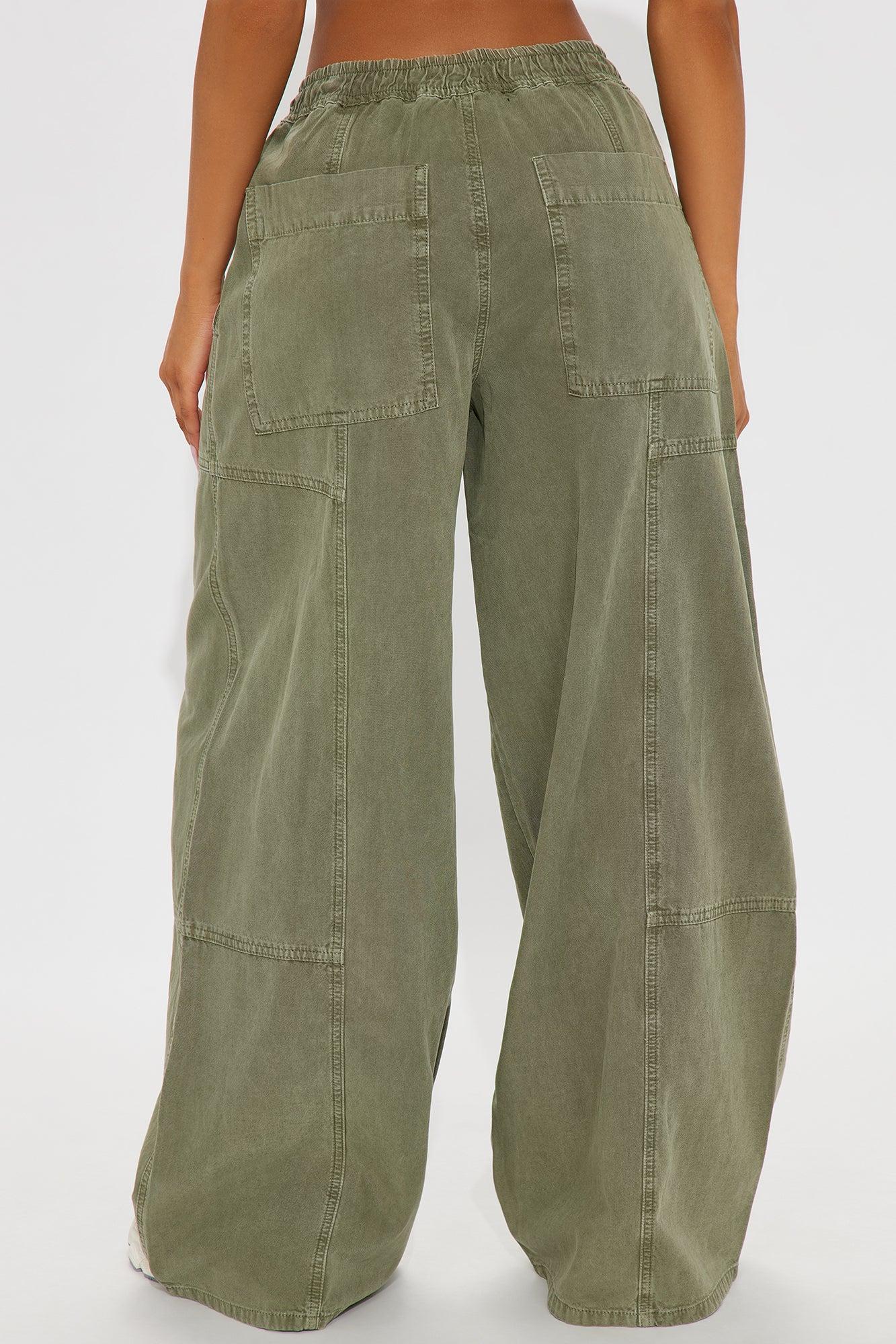 Pascal Wide Leg Pant - Olive Product Image