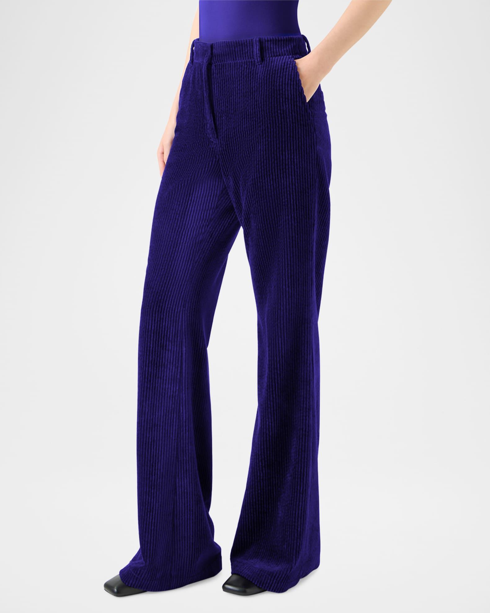 Celia Washed Corduroy Bootcut Pants Product Image