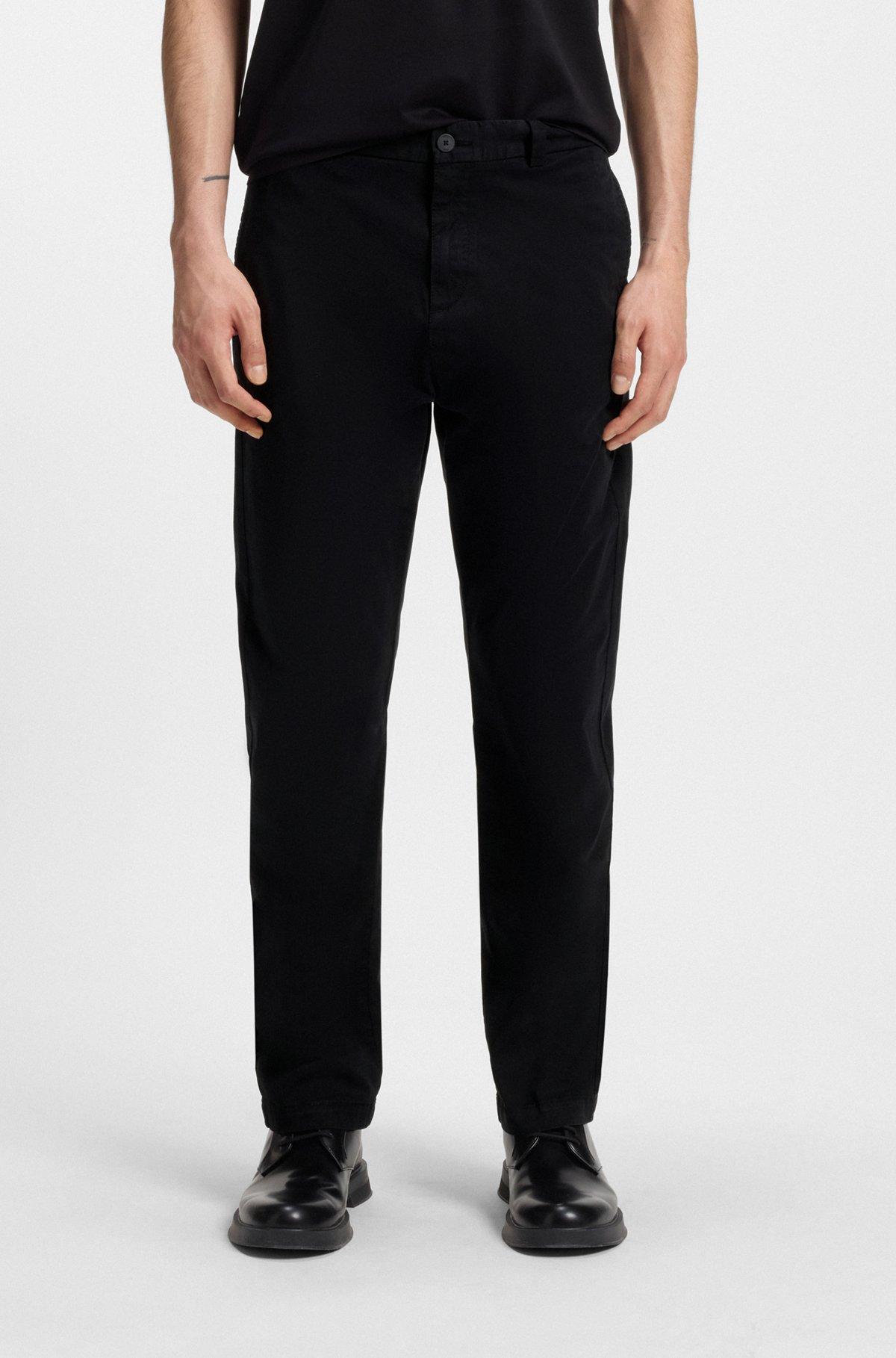 Slim-fit trousers in stretch-cotton gabardine Product Image