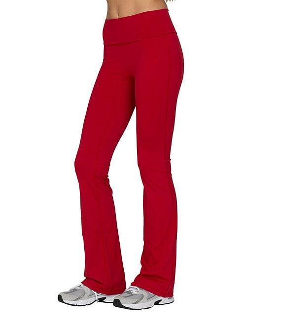 GOLD HINGE Essential Foldover High Rise Flare Pants Product Image