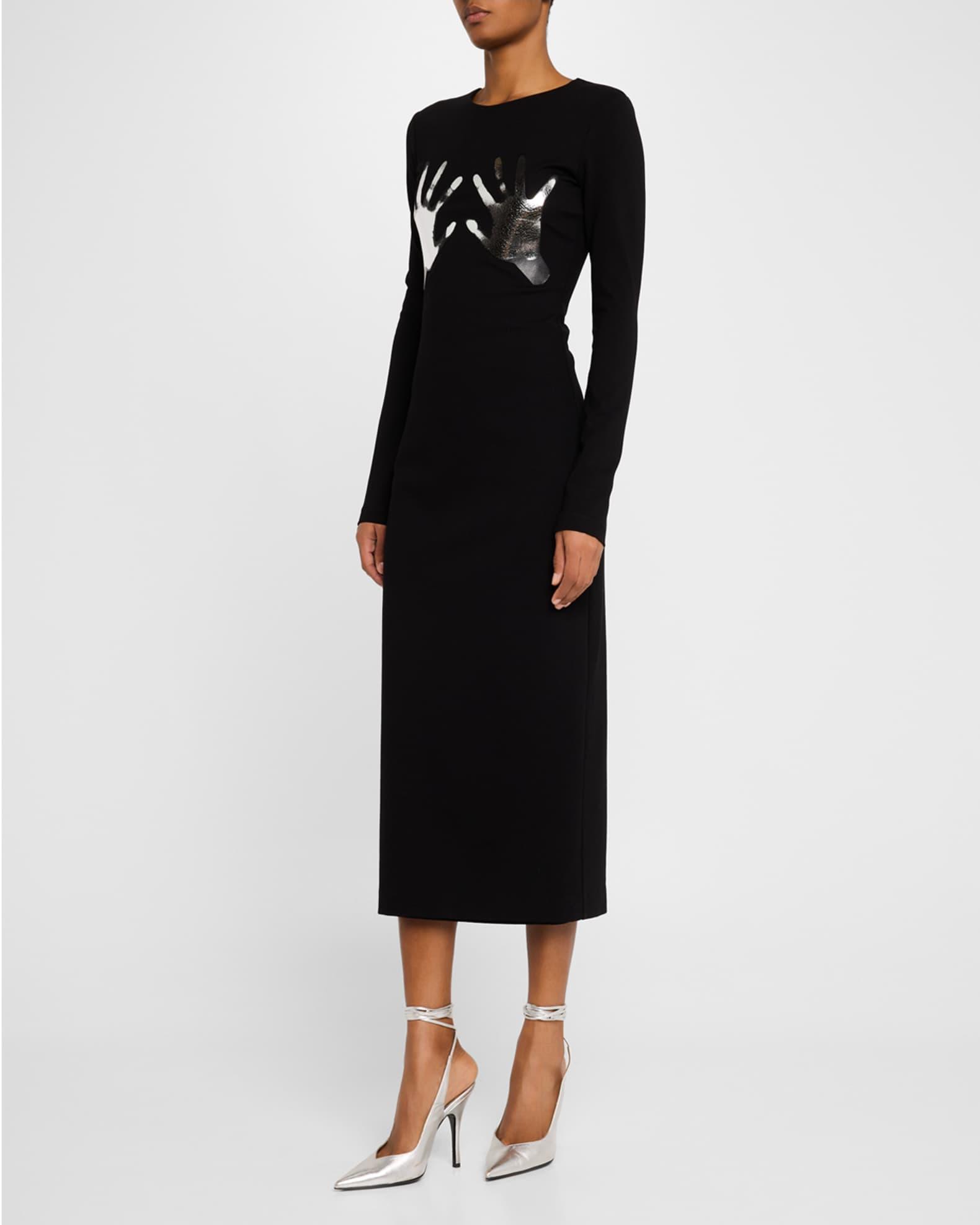 Handprint Body-Con Midi Dress Product Image