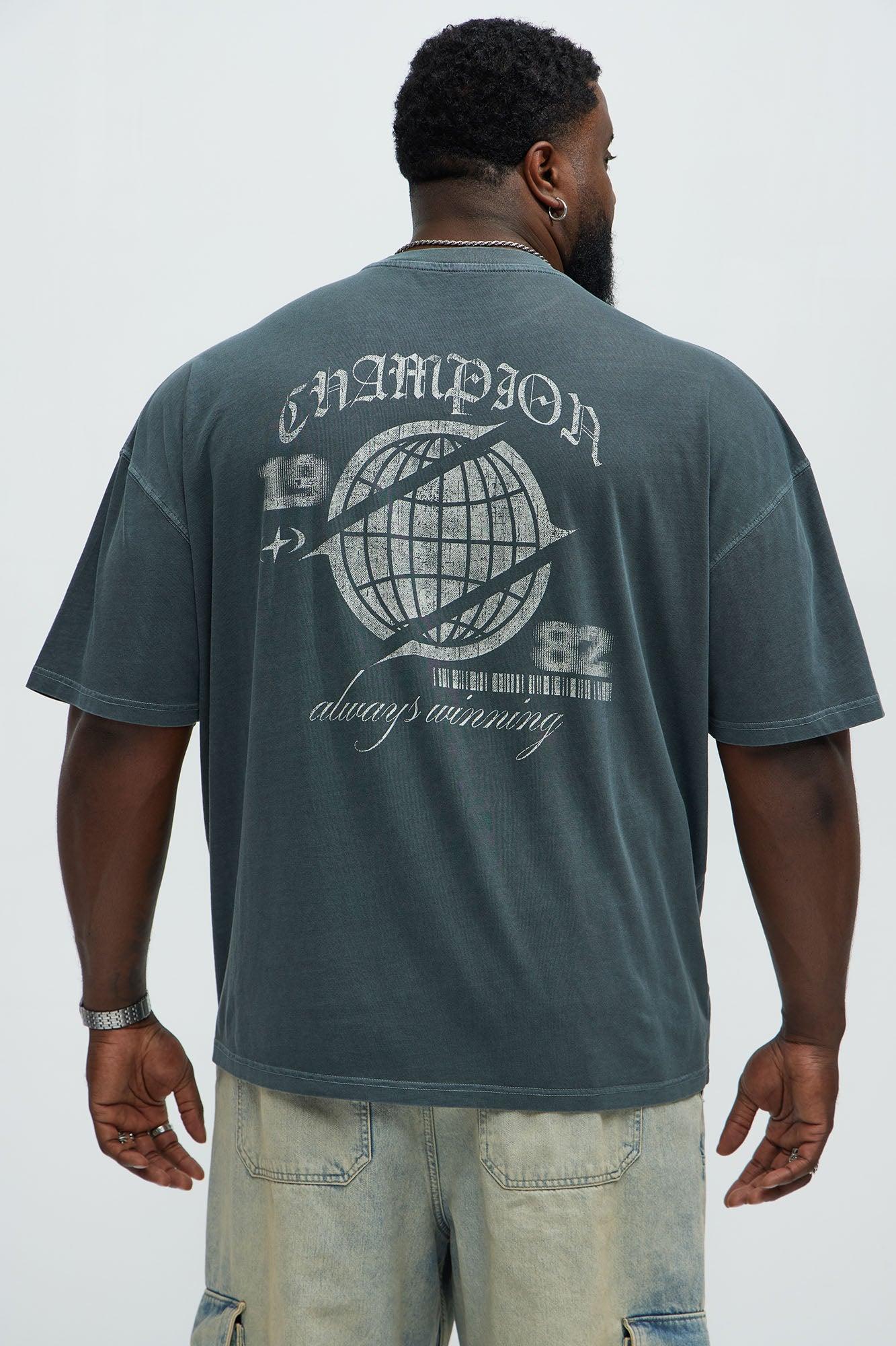 Champion 1982 Oversized Short Sleeve Tee - Grey Product Image