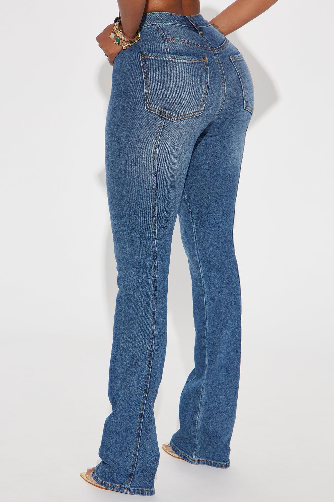 Tagging Along Stretch Bootcut Jeans - Medium Wash Product Image