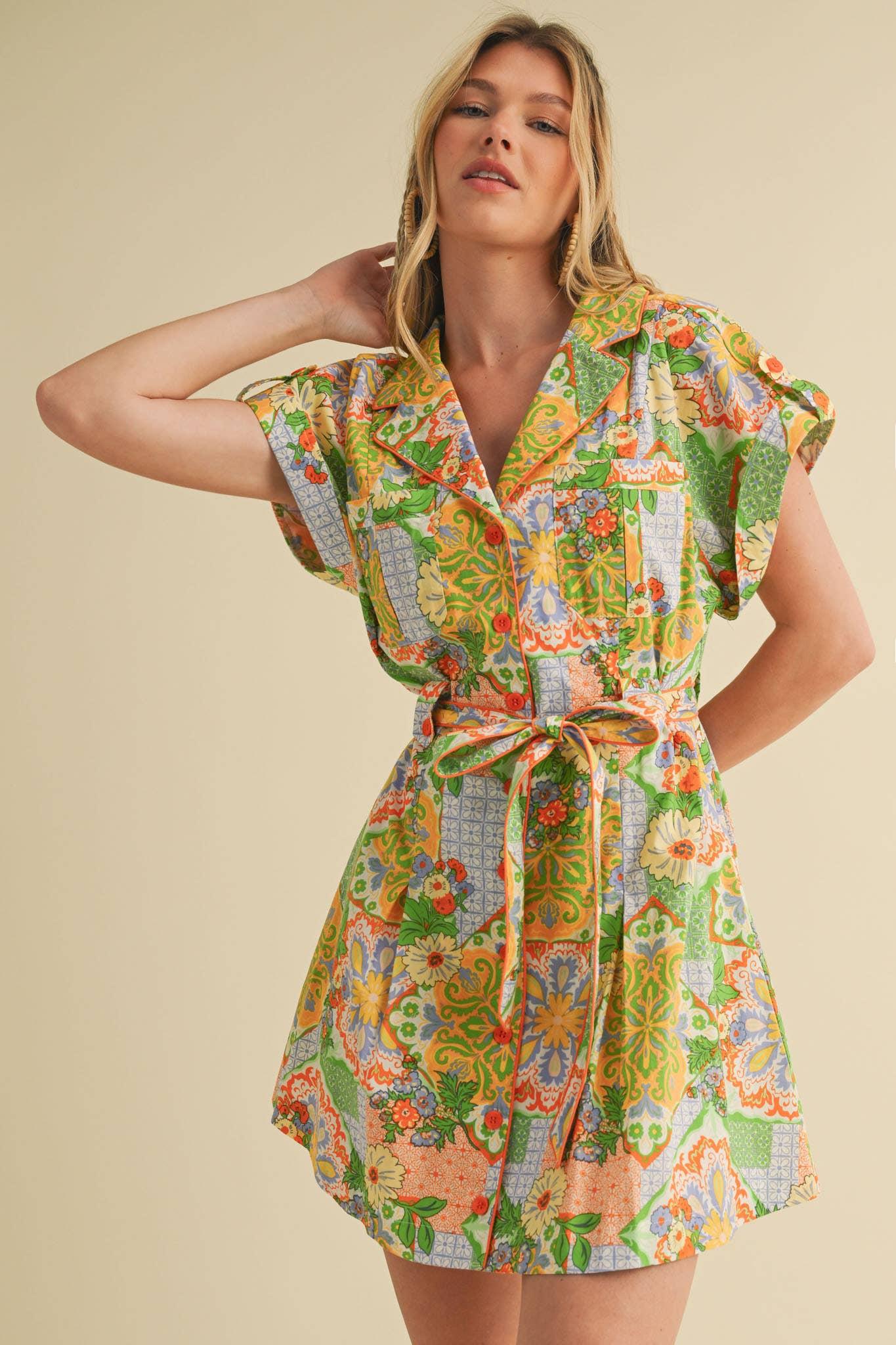 Patchwork Button Down Mini Product Image