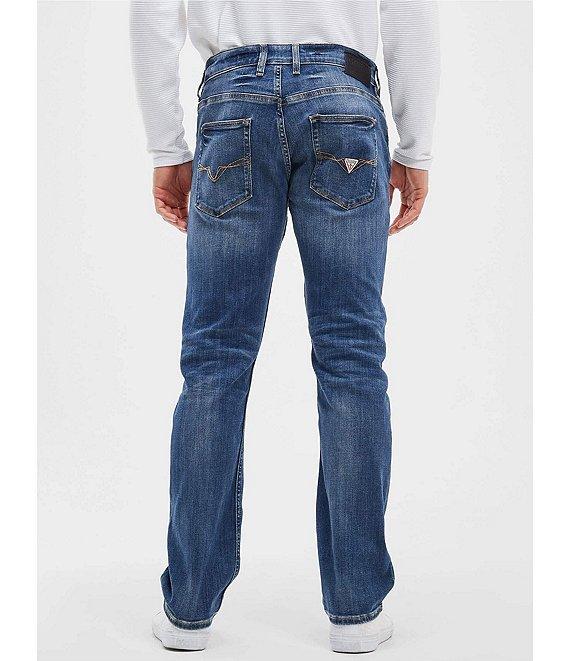 Guess Regular Fit Straight Leg Denim Jeans Product Image