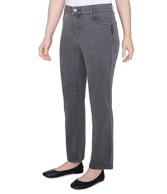 Ruby Rd. Petite Size Soft Denim Pull-On Boot-Cut Jeans Product Image