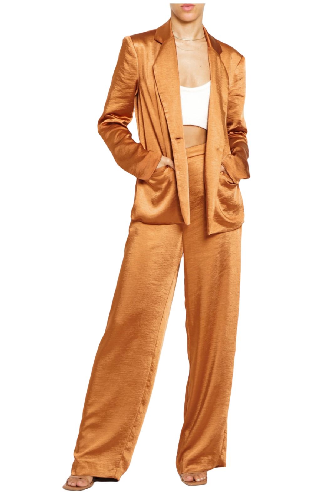 Satin Single Breasted Blazer Product Image