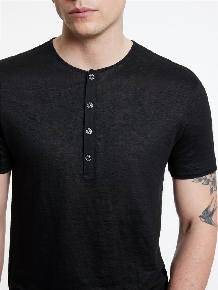 John Varvatos Bleeker Henley Tee Product Image