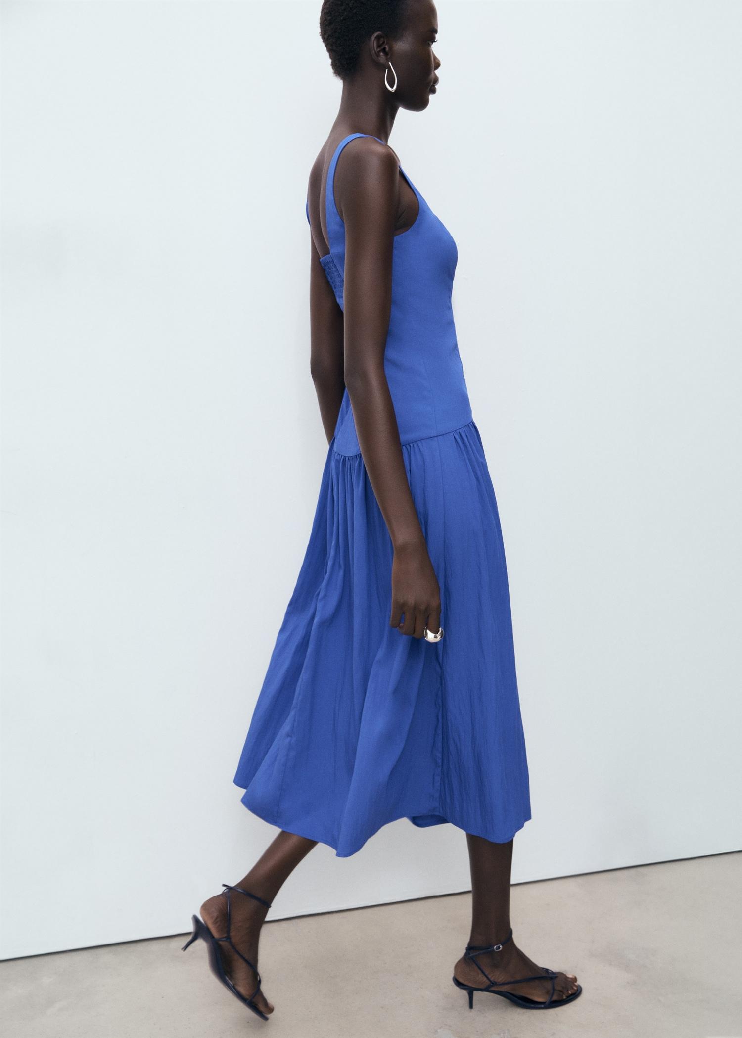 Flared cotton dress - Women | MANGO USA Product Image