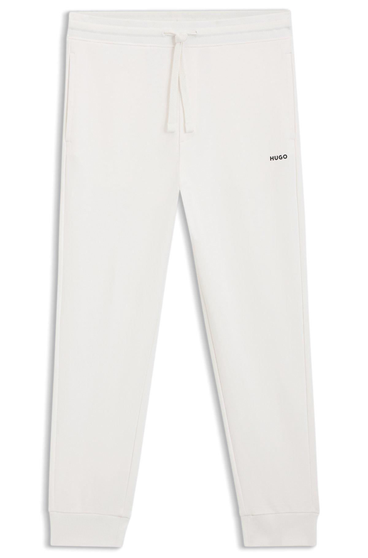 Cuffed sweatpants in cotton terry with logo print Product Image