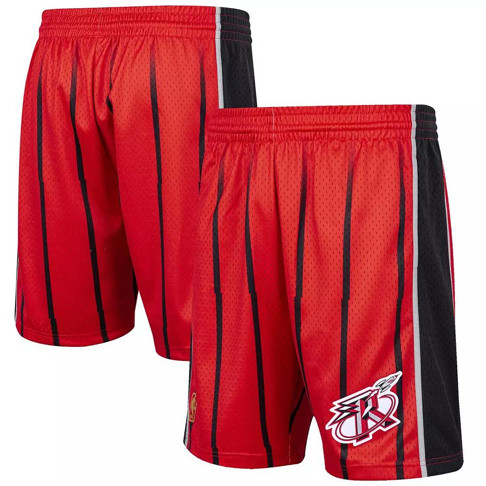 Men's Mitchell & Ness Red Houston Rockets Hardwood Classic Reload Swingman Shorts,  Product Image