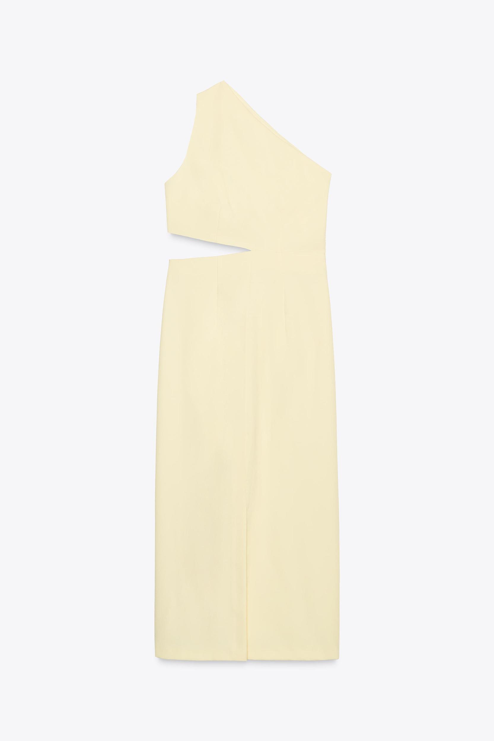 ASYMMETRIC CUT OUT MIDI DRESS Product Image