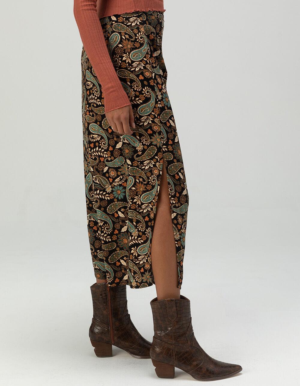 O'NEILL Sunni Rosa Womens Midi Skirt - BLACK COMBO Product Image