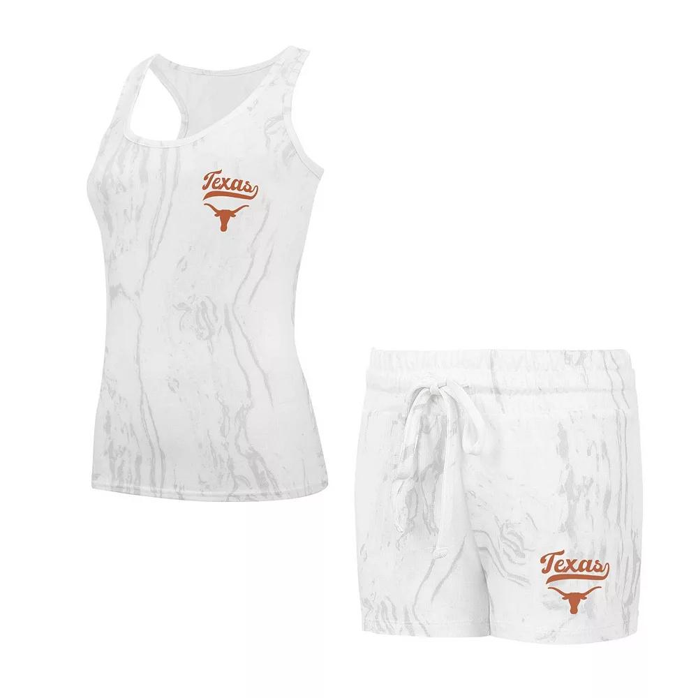 Women's Concepts Sport Texas Longhorns Quartz Tank Top & Shorts Set, Size: XL, Beige Product Image