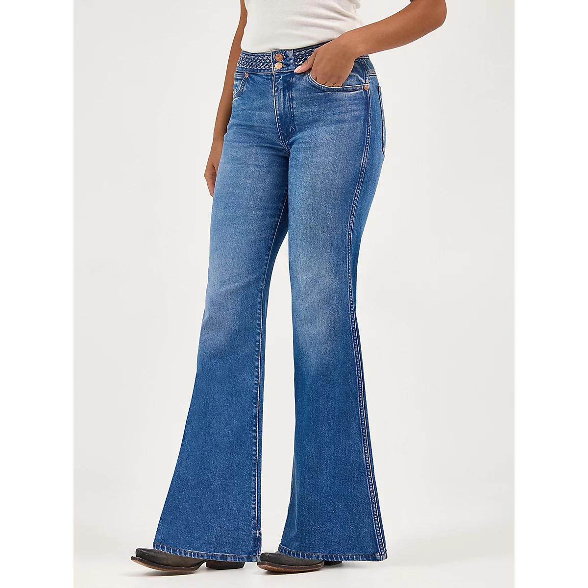 Women's Braided Flare Jean | Women's JEANS | Wrangler® Product Image
