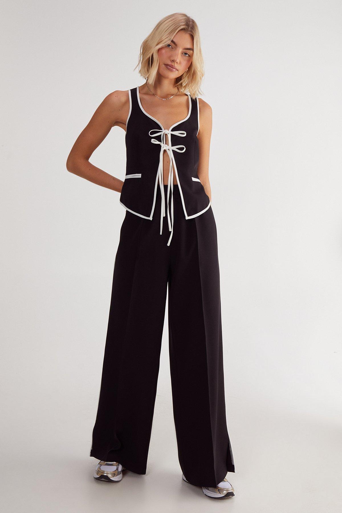 Tailored Contrast Piped Joggers Product Image