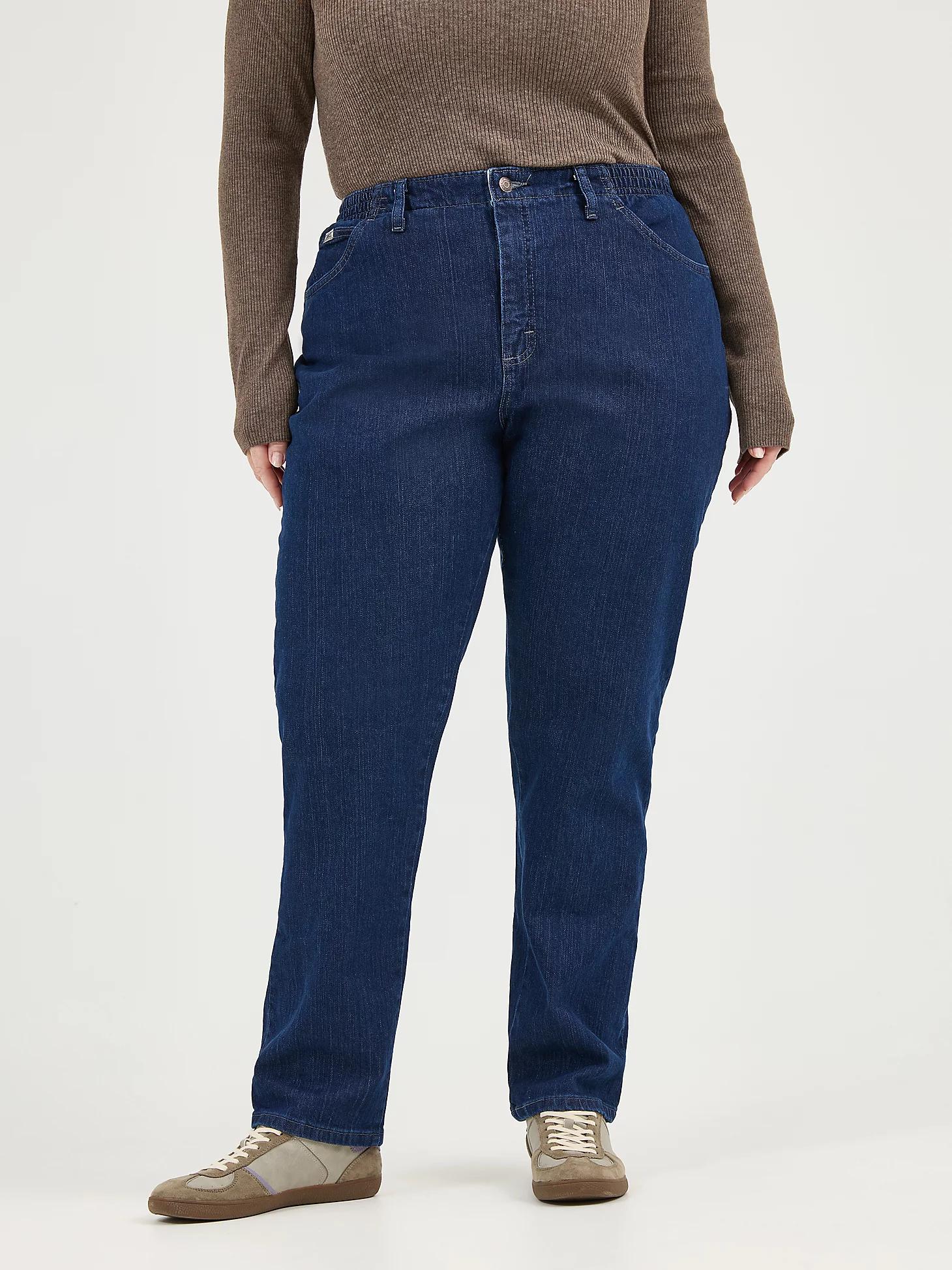 Women's Relaxed Fit Side Elastic (Plus) Jeans | Lee® Product Image