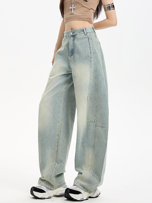 Loose Silhouette Boyfriend Jeans Product Image