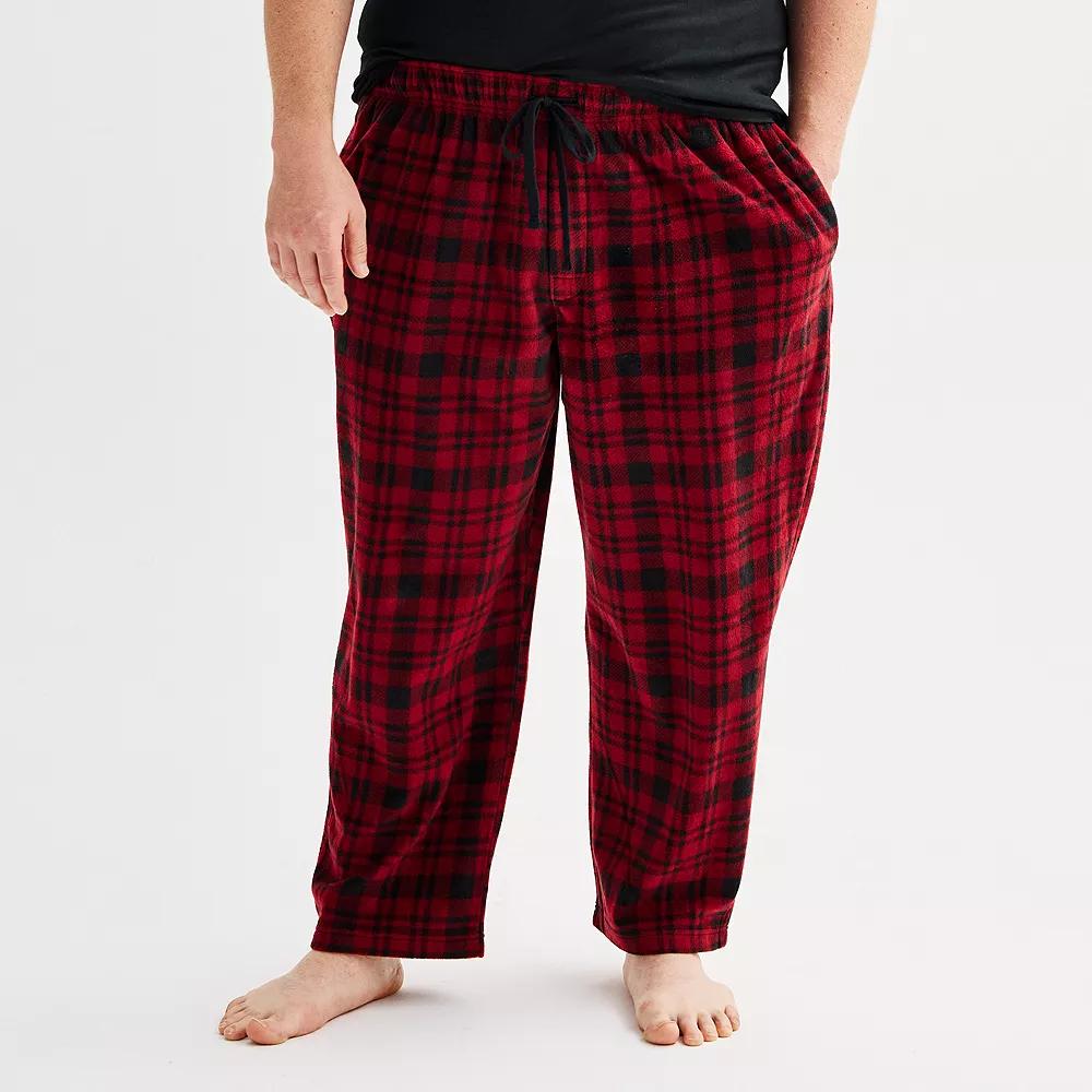 Big & Tall Sonoma Goods For Life® Microfleece Pajama Pants, Men's,  Product Image