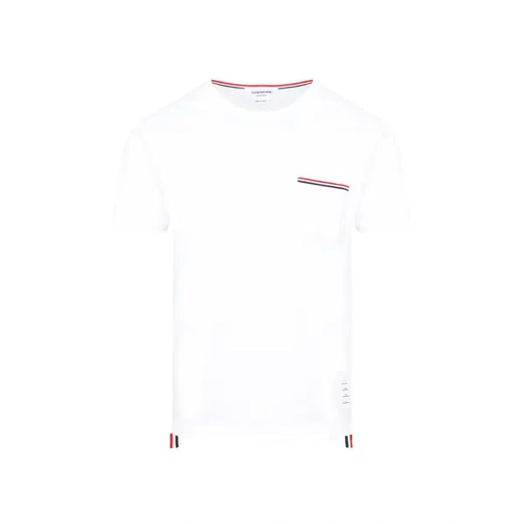 THOM BROWNE Oversized Pocket T-shirt Clothing In White Product Image