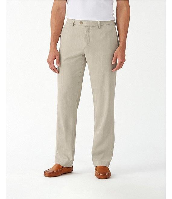 Tommy Bahama Havana Herringbone Flat-Front Pants Product Image