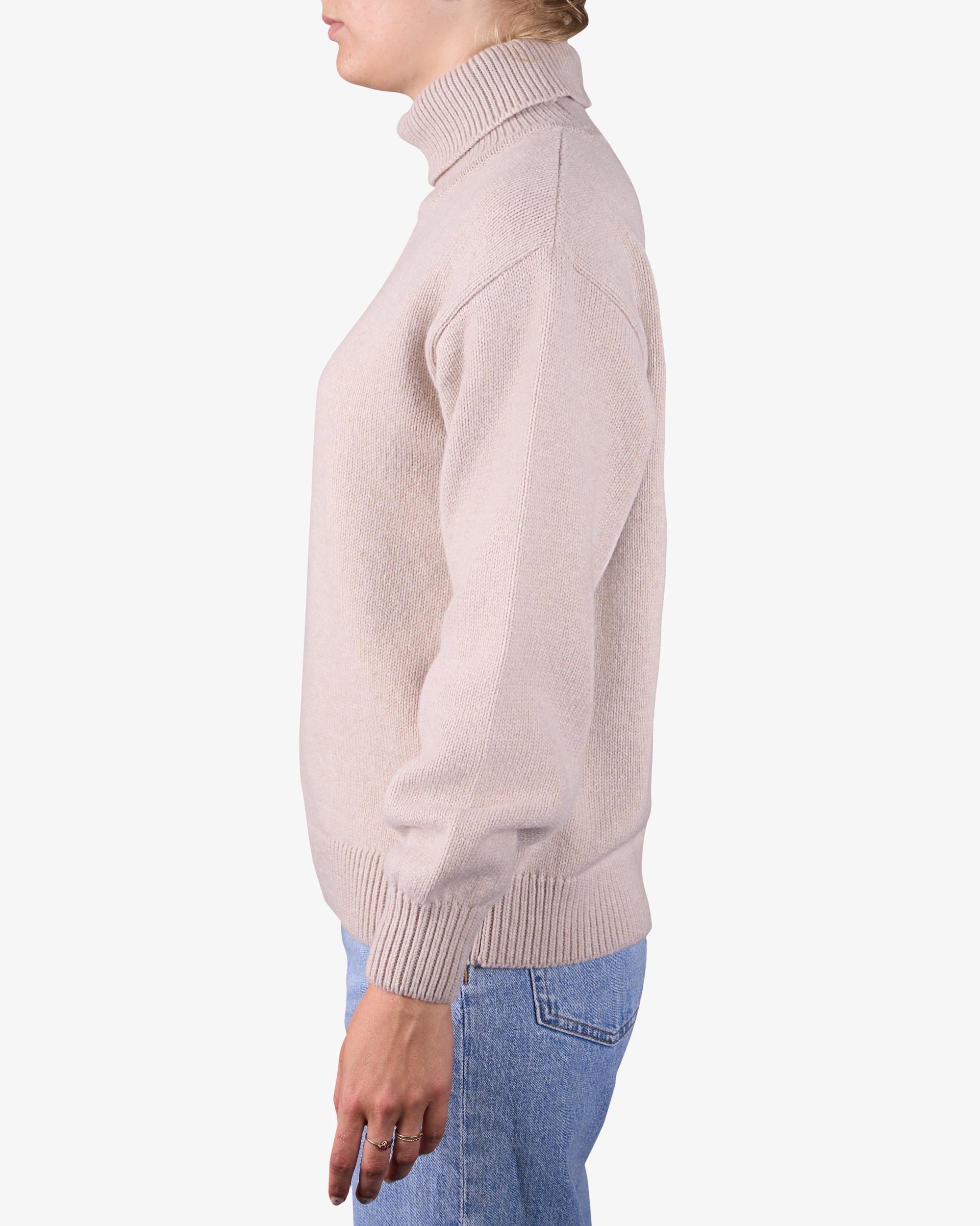 Merino Wool Turtleneck - Coffee Brown Product Image