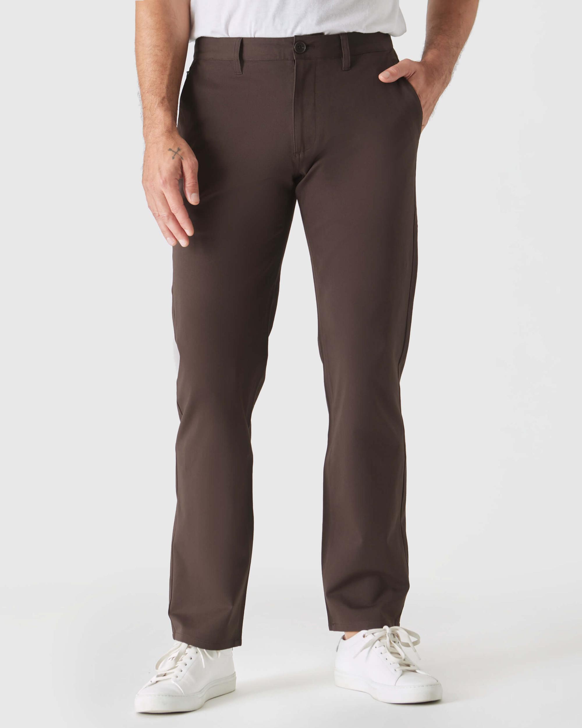 Dark Oak Straight Twill Chino Pant Product Image