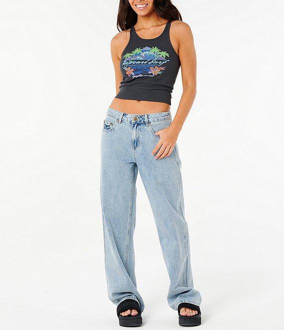 Rip Curl Es Vedra Sleeveless Ribbed Knit Tank Top Product Image