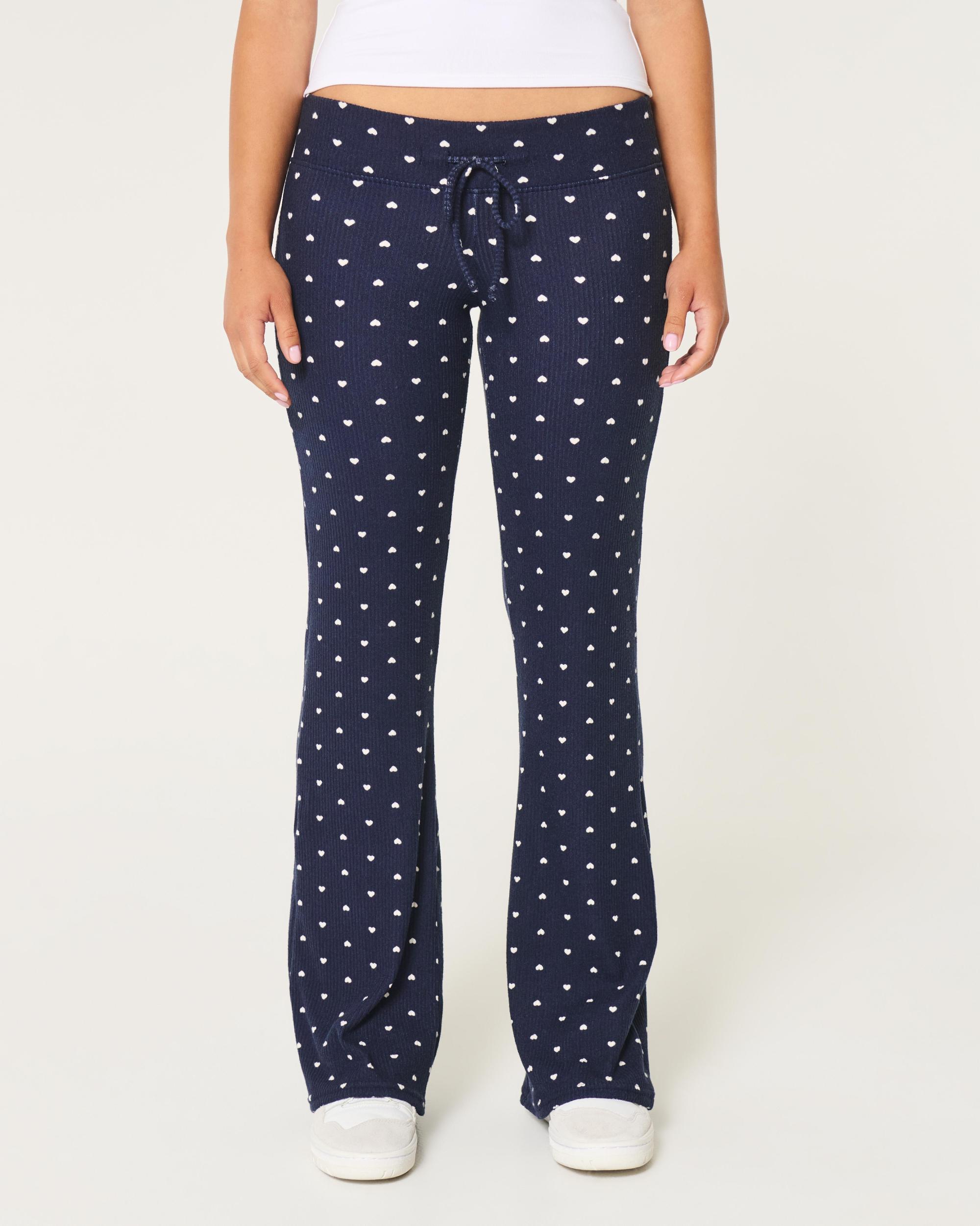 Cozy Ribbed Flare Pants Product Image