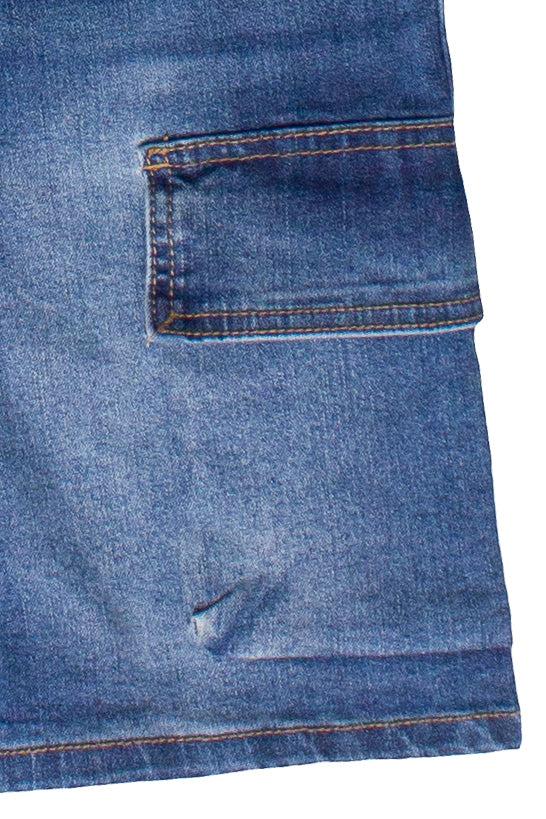 Stretch Denim Cargo Jorts Product Image