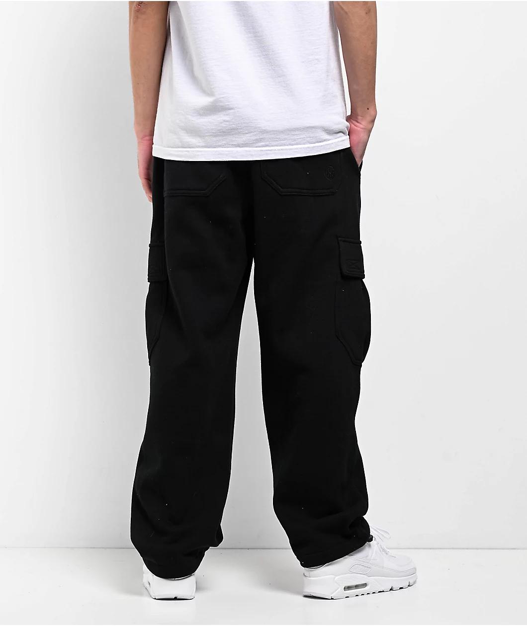 Ninth Hall Airbrushed Koi Black Loose Fit Cargo Sweatpants Product Image
