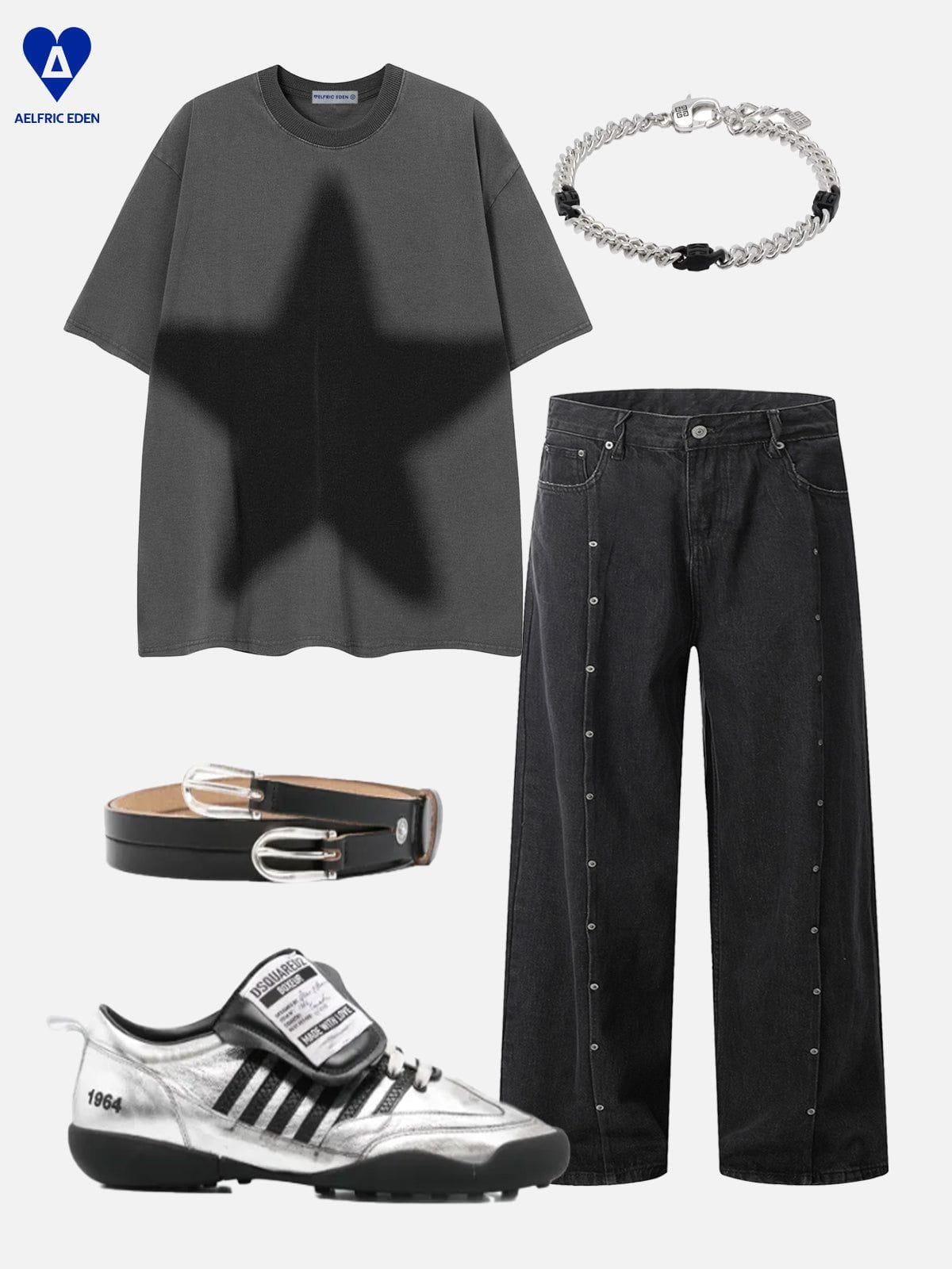 Aelfric Eden Rivet Baggy Jeans Product Image