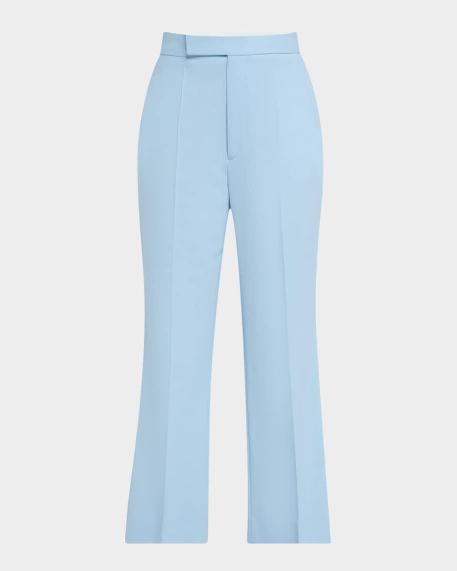 High-Rise Kickflare-Leg Crop Trousers Product Image