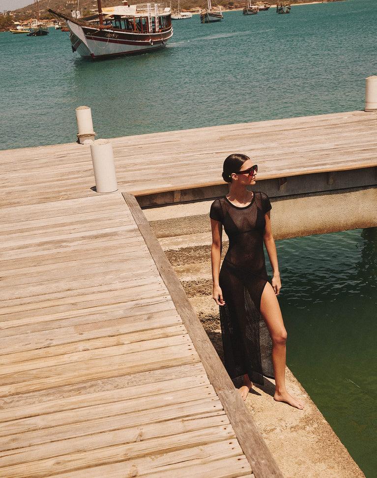 Sylvie Long Cover Up - Black Product Image