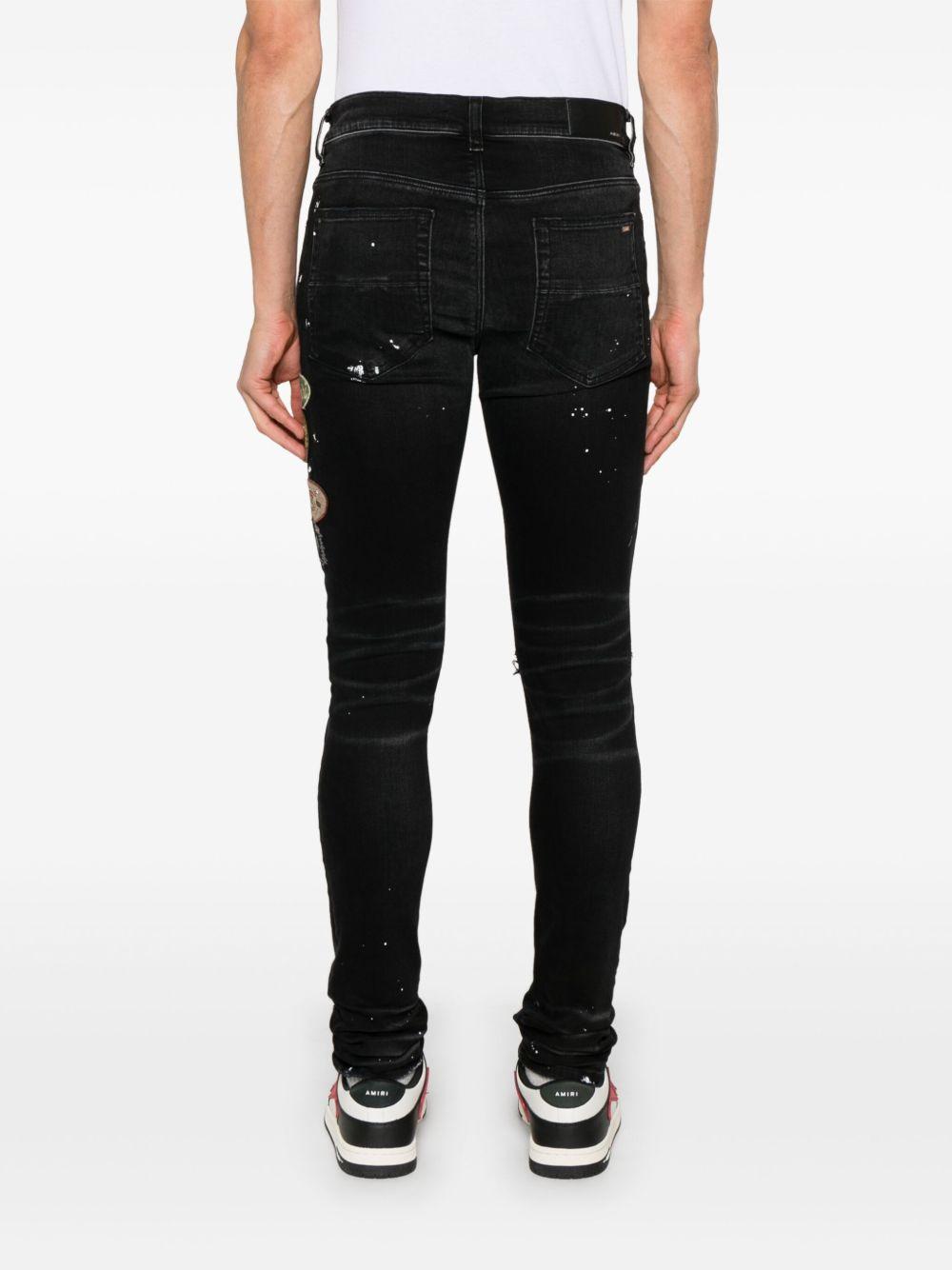 patch-detailing skinny jeans Product Image