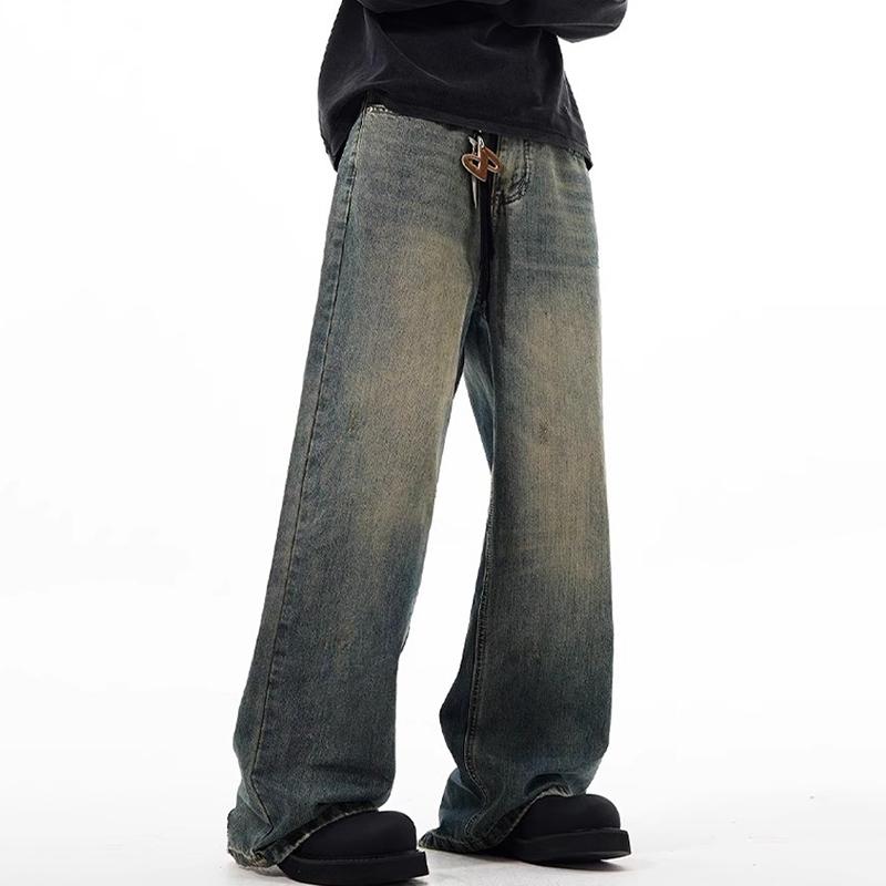 Sopula American Cleanfit Retro Straight Wide Leg Jeans Product Image