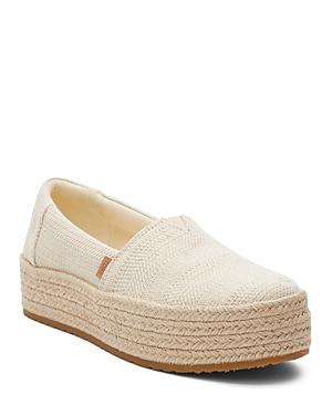 Toms Womens Valencia Espadrille Platform Flats Product Image