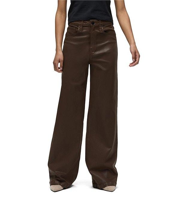 Hudson Jeans Jodie Coated Denim High Rise Wide Leg Jean Product Image