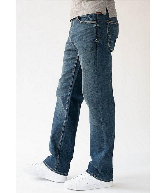 Devil-Dog Dungarees Men's New River Performance Stretch Relaxed Fit Straight Denim Jeans Product Image