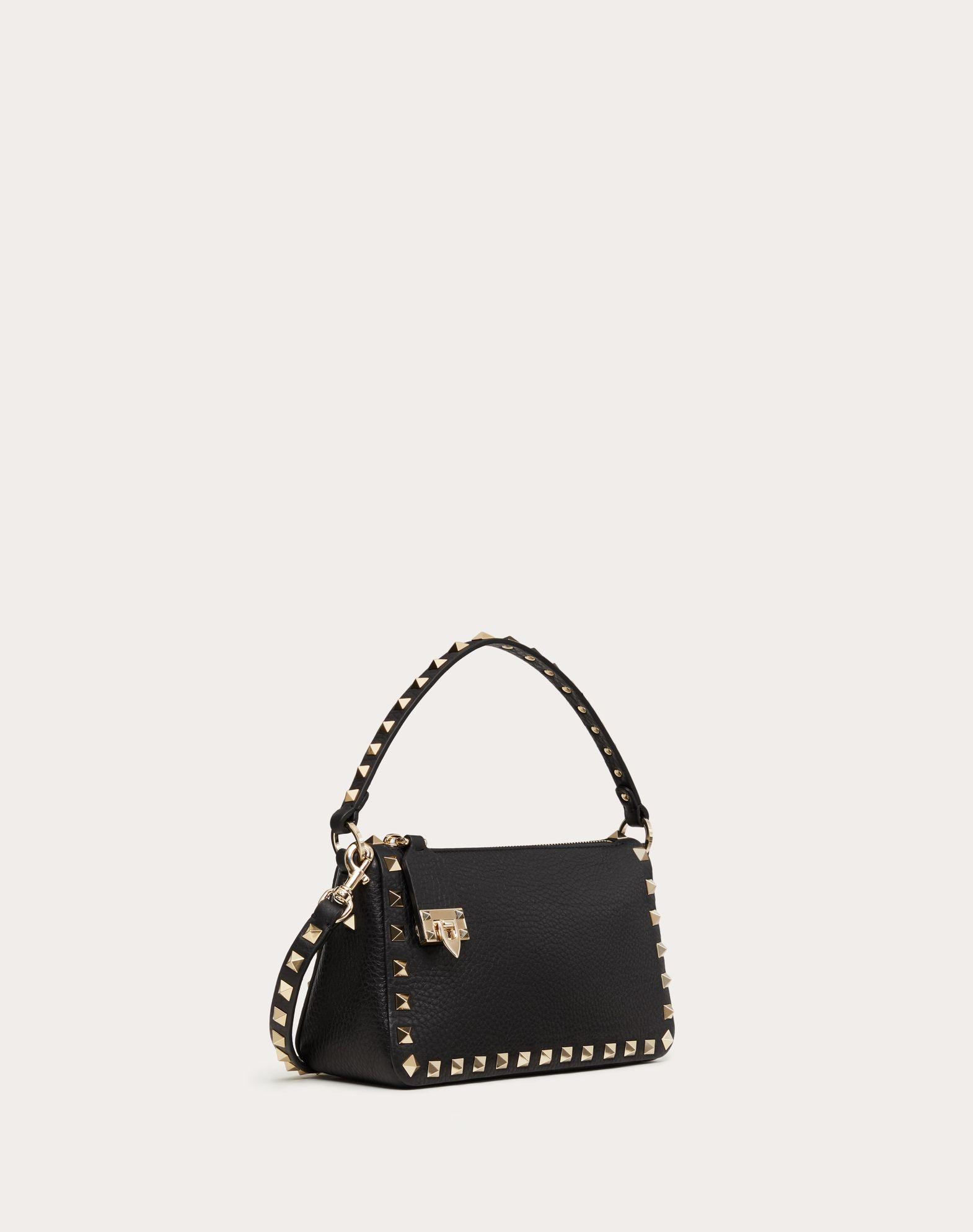 Small Rockstud Grainy Calfskin Crossbody Bag  Product Image