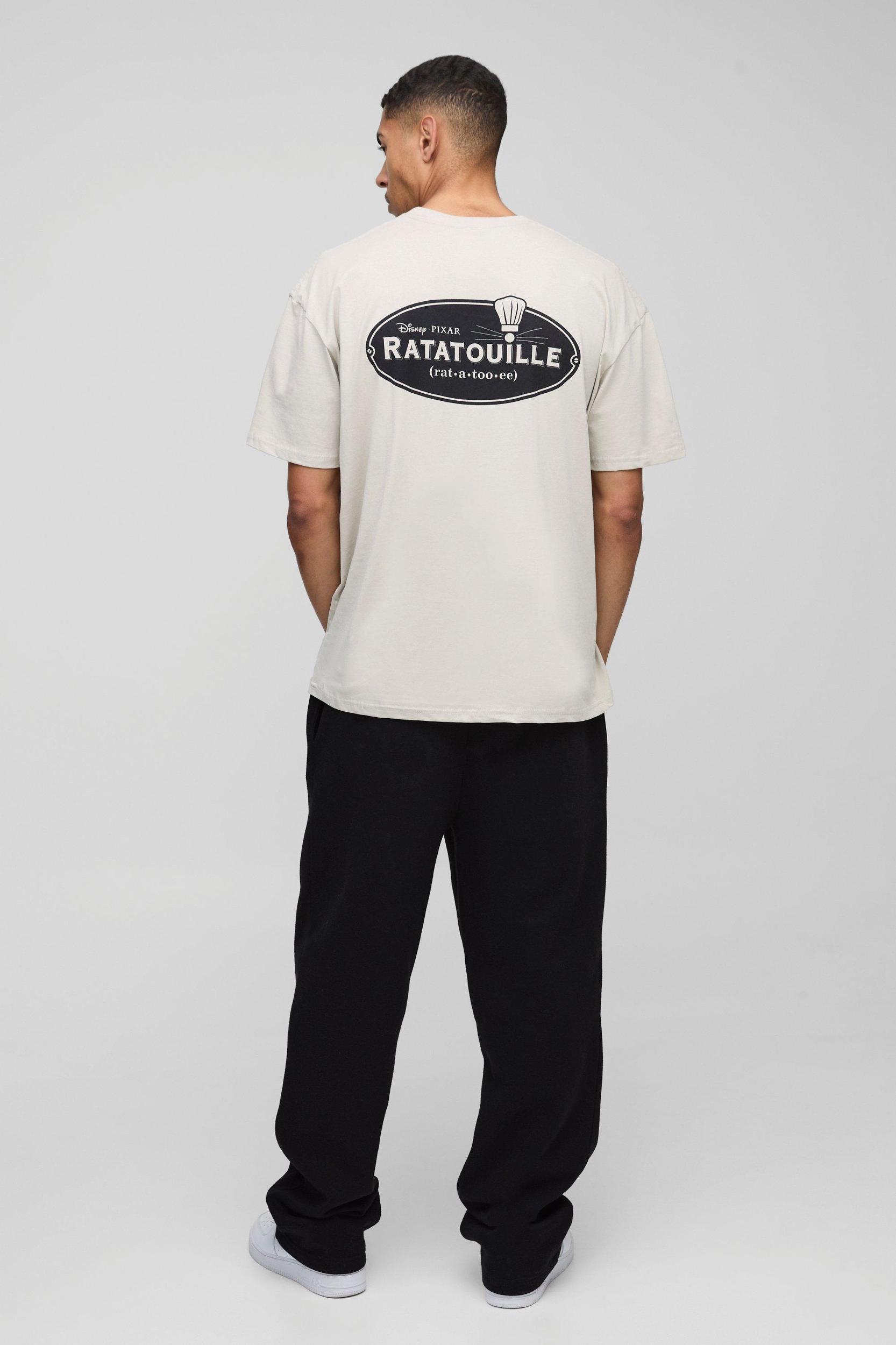 Oversized Ratatouille License Graphic T-Shirt | boohooMAN USA Product Image