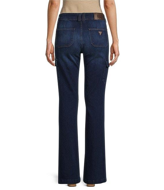 Guess Mid Rise Straight-Leg Cargo Pants Product Image