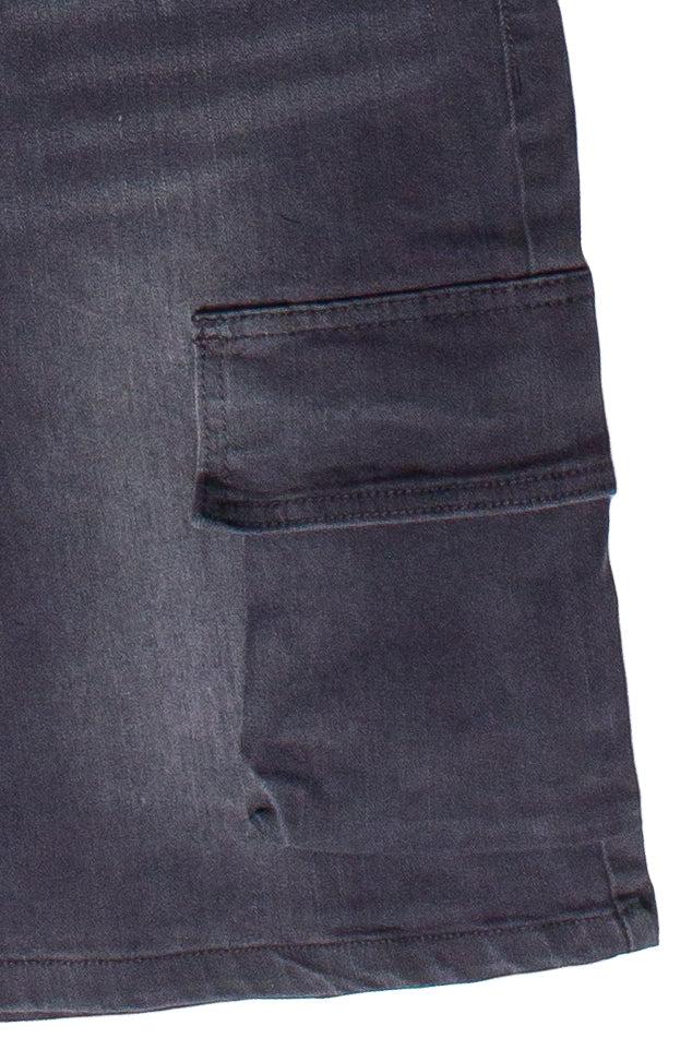 Stretch Denim Cargo Jorts Product Image