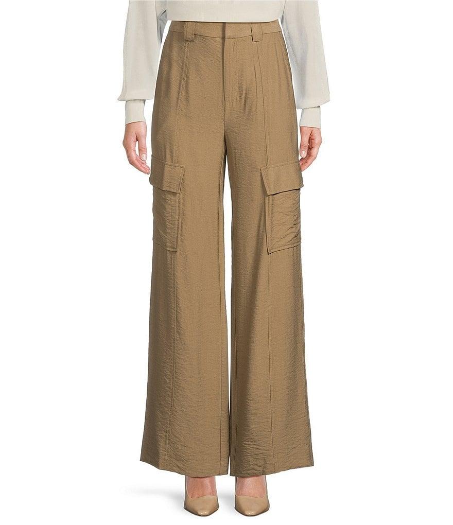DKNY by Donna Karan Crinkle Cargo-Pocket Straight Leg Trouser Product Image