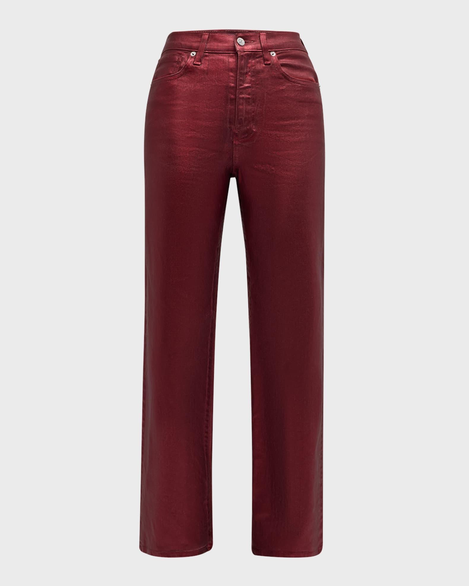 Crosbie Wide-Leg Coated Jeans Product Image