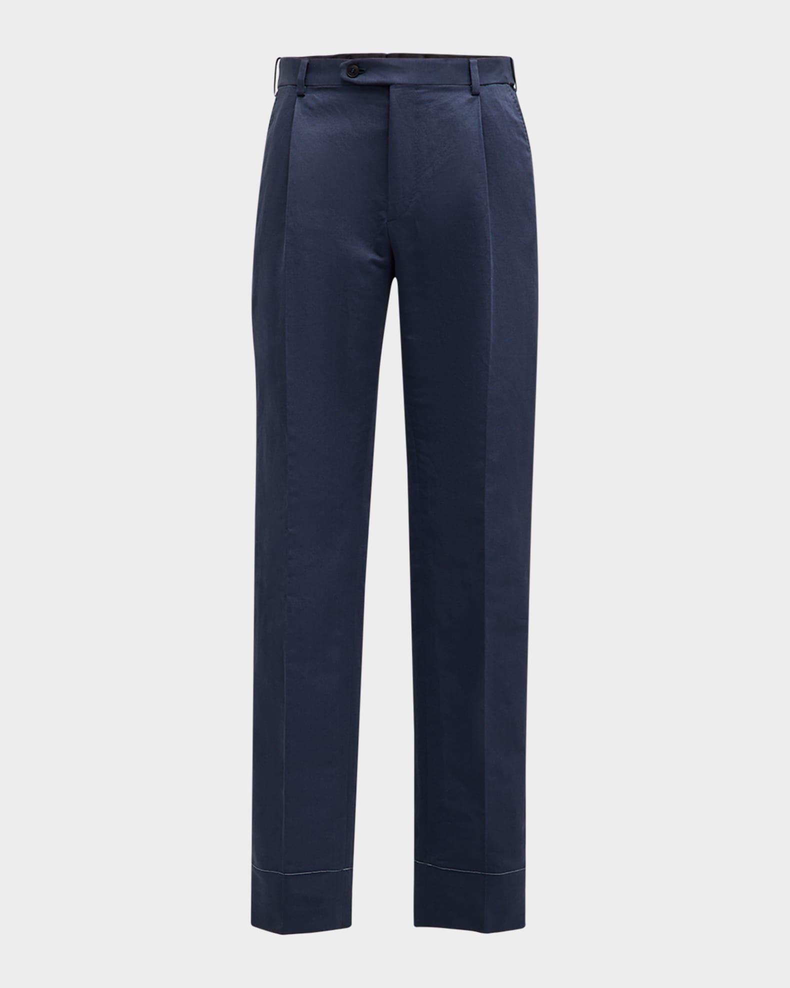 Men's Journey Slim Linen Trousers Product Image