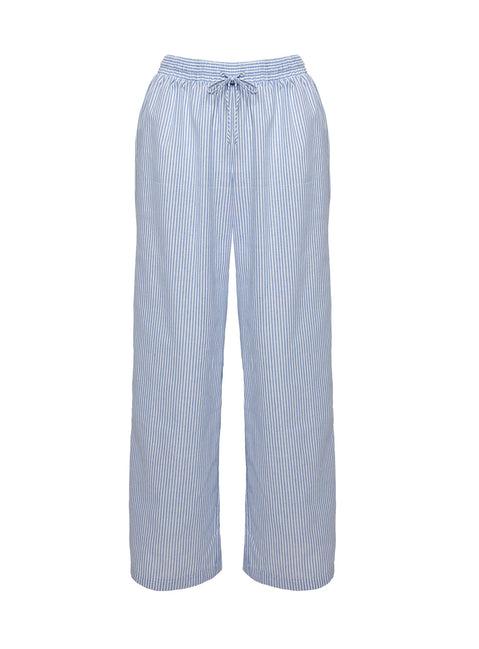 Holiday Tie Front Pant Blue/ White Stripe Product Image