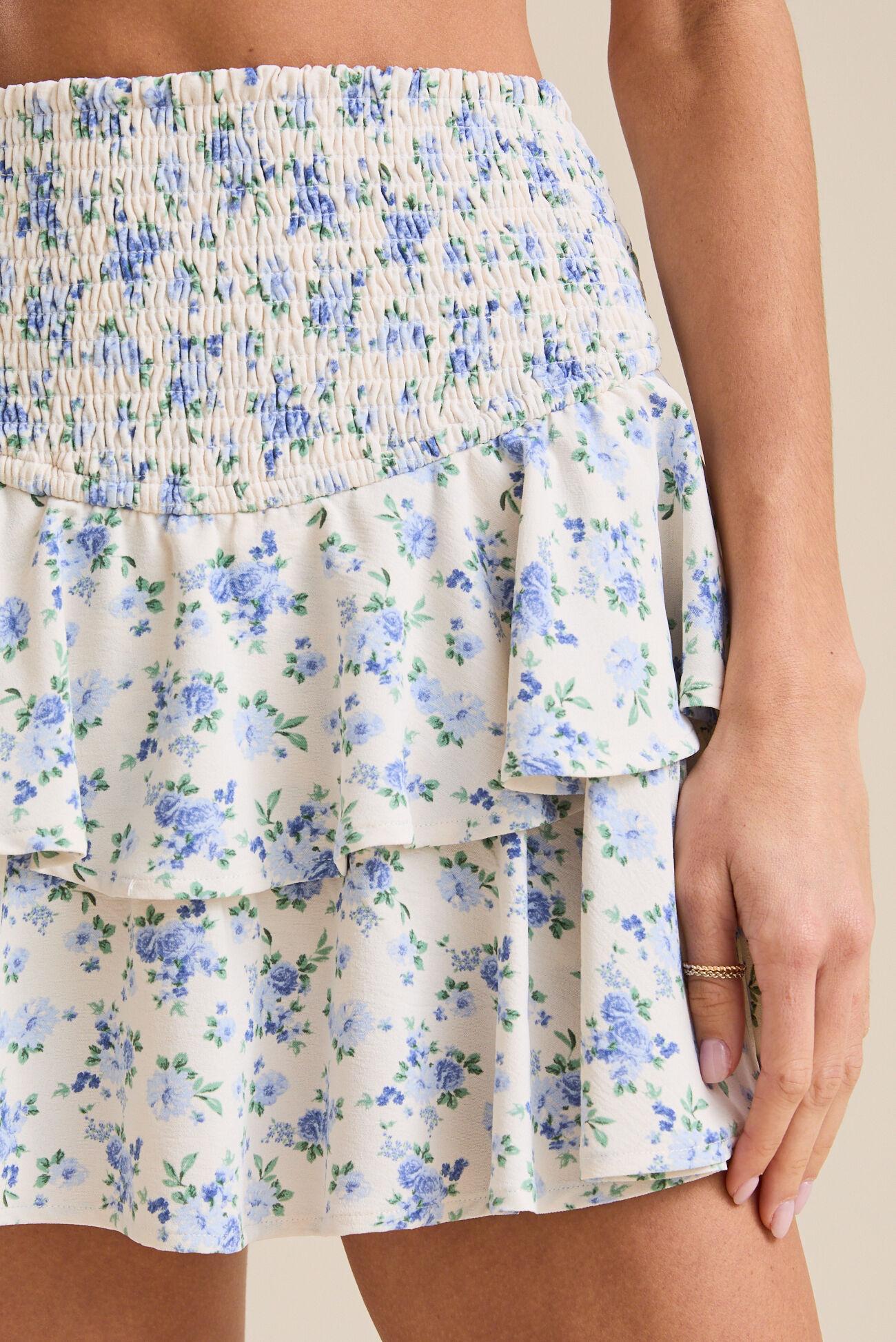 Gracelynn Smocked Floral Skort Product Image