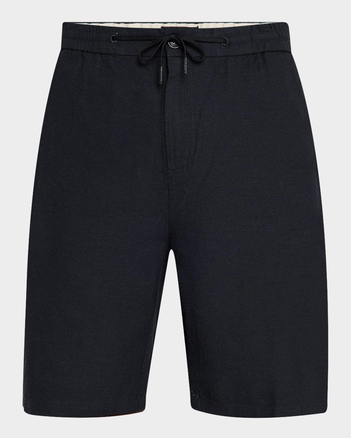 Men's Cotton-Linen Twill Bermuda Shorts Product Image